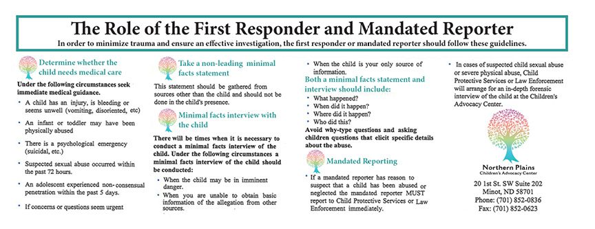 The Role of the First Responder and Mandated Reporter