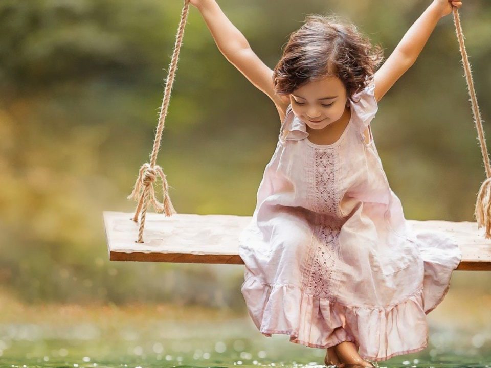 Girl on Swing